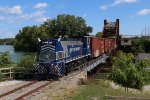 LSRC 1501 work over the Black River drawbridge